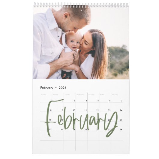 Zuhause ist unser Foto in Aquarellfarbe Kalender (Feb 2026)