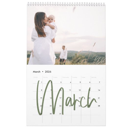 Zuhause ist unser Foto in Aquarellfarbe Kalender (Mär 2026)