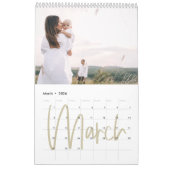 Zuhause ist unser glückliches Foto mit Aquarelle Kalender (Mär 2026)