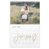 Zuhause ist unser glückliches Foto mit Aquarelle Kalender (Jan 2026)