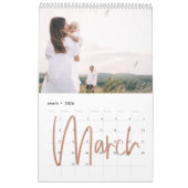 Zuhause ist unser glückliches Foto mit Aquarelle Kalender (Mär 2026)