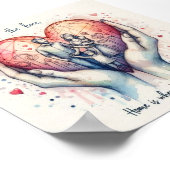 Zuhause ist, wo das Herz gedruckt wird Poster (Ecke)