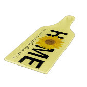 Zuhause ist, wo das Herz gelbe Sonnenblumen ist Schneidebrett (Ecke)