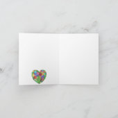 Zuhause ist, wo das Herz Grußkarte ist Karte (Innenseite)