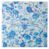"Zuhause ist, wo das Herz" ist - 6" x 6" Fliese (Vorderseite)