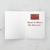 Zuhause ist, wo das Herz ist: Homosexuelle Weihnac Karte (Innenseite)