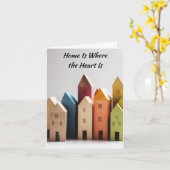 Zuhause ist, wo das Herz ist Karte (Gelbe Blume)