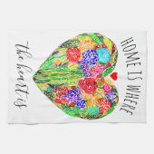 Zuhause ist, wo das Herz ist Küchentuch (Horizontal)