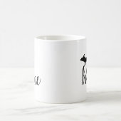 Zuhause ist, wo das Herz ist Michigan Silhouette Kaffeetasse (Mittel)