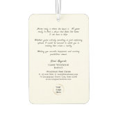 Zuhause ist, wo das Herz ist | Neue Zuhause? | Rea Autolufterfrischer (Rückseite)