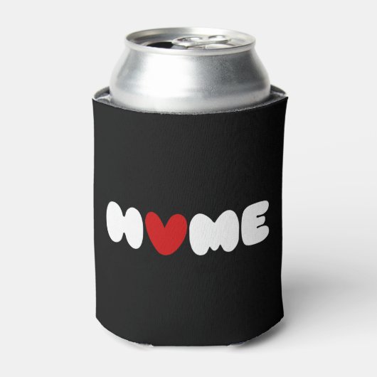 Zuhause ist, wo das Herz kann kühler. Dosenkühler (Kanne Vorderseite)