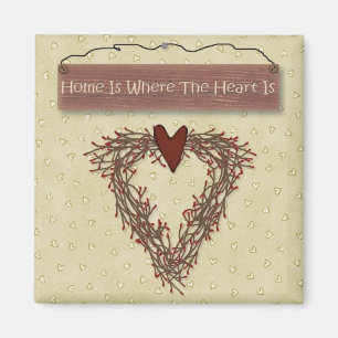 Zuhause ist, wo das Herz Magnet ist