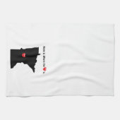 Zuhause ist wo das Herz MINNESOTA Geschirrtuch (Horizontal)