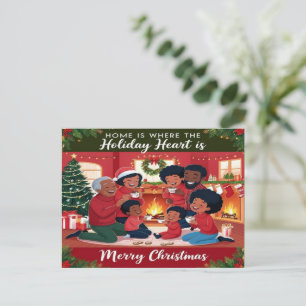 Zuhause ist, wo das Herz Postkarte ist