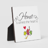 Zuhause ist, wo das Herz schmal ist Fotoplatte (Vorderseite)