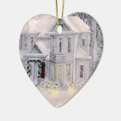 Zuhause ist, wo das Herz Verzierung ist Keramikornament (Links)