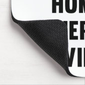 Zuhause ist, wo das Wifi ist Mousepad (Ecke)