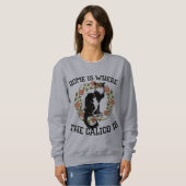 Zuhause ist, wo der Calico Spaß "Calico Cat" ist Sweatshirt (Vorne ganz)