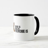 Zuhause ist, wo der Frenchie ist - Kaffeetasse (VorderseiteRechts)