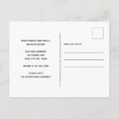 Zuhause ist, wo der Hund ist, dass wir den Haustie Ankündigungspostkarte (Rückseite)