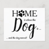 Zuhause ist, wo der Hund ist, dass wir die Budgetk (Vorderseite)