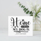 Zuhause ist, wo der Hund ist, dass wir die Budgetk (Stehend Vorderseite)