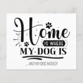 Zuhause ist, wo der Hund ist, dass wir die Budgetk (Vorderseite)