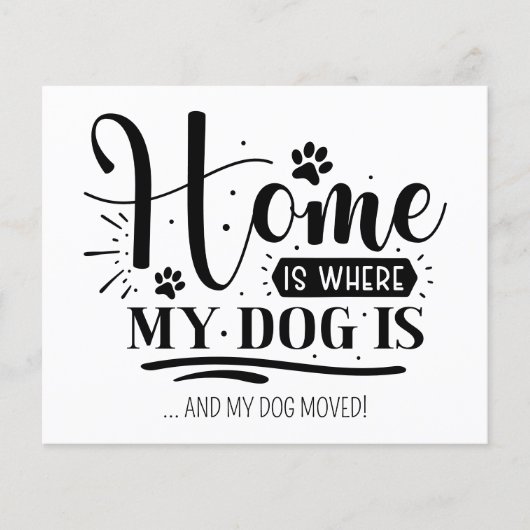 Zuhause ist, wo der Hund ist, dass wir die Budgetk (Vorderseite)