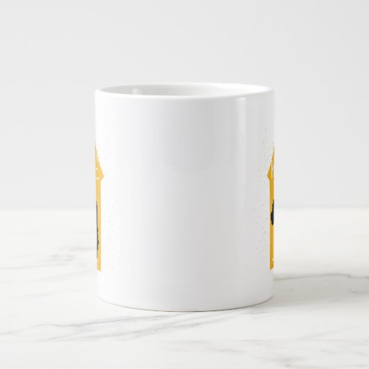 Zuhause ist, wo der Hund ist Jumbo-Tasse (Vorderseite)