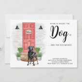 Zuhause ist, wo der Hund ist, wo wir uns bewegt ha Ankündigung (Vorderseite)