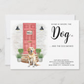 Zuhause ist, wo der Hund ist, wo wir uns bewegt ha Ankündigung (Vorderseite)