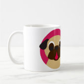 Zuhause ist, wo der Mops Kaffee-Tee-Tasse ist Kaffeetasse (Links)
