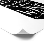 Zuhause ist, wo der Wein ist | Art Print Poster (Ecke)