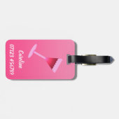 Zuhause ist, wo der Wein ist. Personalisiert, Ihr Gepäckanhänger (Rückseite horizontal)