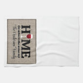 Zuhause ist, wo der Wein Personalisiert ist Geschirrtuch (Horizontal)