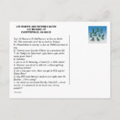 Zuhause ist, wo die Armee uns absetzt! Ankündigungspostkarte (Rückseite)