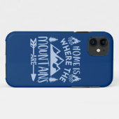 Zuhause ist, wo die Berge sind Naturliebhaber Case-Mate iPhone Hülle (Rückseite (Horizontal))