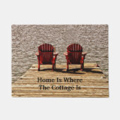 Zuhause ist, wo die Hütte ist Fußmatte (Vorderseite)