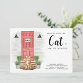 Zuhause ist, wo die Katze ist, haben wir die Katze Ankündigung (Stehend Vorderseite)