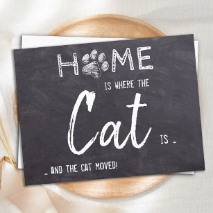 Zuhause ist, wo die Katze ist, haben wir Katzenank Postkarte