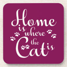 Zuhause ist, wo die Katze kleine Paws ist