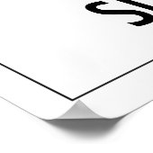 Zuhause ist, wo die Katze schläft Poster (Ecke)