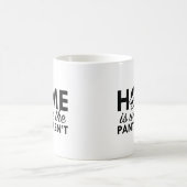 Zuhause ist, wo die Pflanzen nicht sind Kaffeetasse (Mittel)