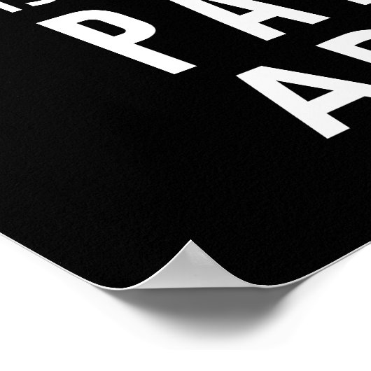 Zuhause ist, wo die Pflanzen nicht sind Poster (Ecke)