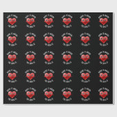 Zuhause ist, wo die Umarmung ist lustige Herz Pupp Geschenkpapier (Flach)