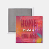 Zuhause ist, wo du magnet (Vorderseite/Rückseite)