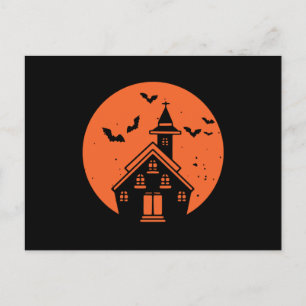 Zuhause ist Wo Halloween Postkarte