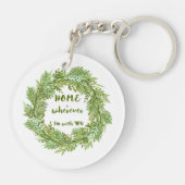 Zuhause ist, wo ich bei dir bin schlüsselanhänger (Rückseite)