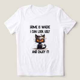 Zuhause ist, wo ich hässlich aussehen und es genie Tri-Blend shirt