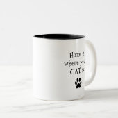 Zuhause ist, wo Ihr CAT Tasse ist (VorderseiteRechts)